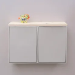 - Svævehylder i fyrretræ - Hvid olie^ReCollector