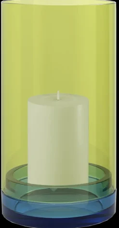 - Glas lanterne "Lucius" - Large - Lime*REMEMBER New