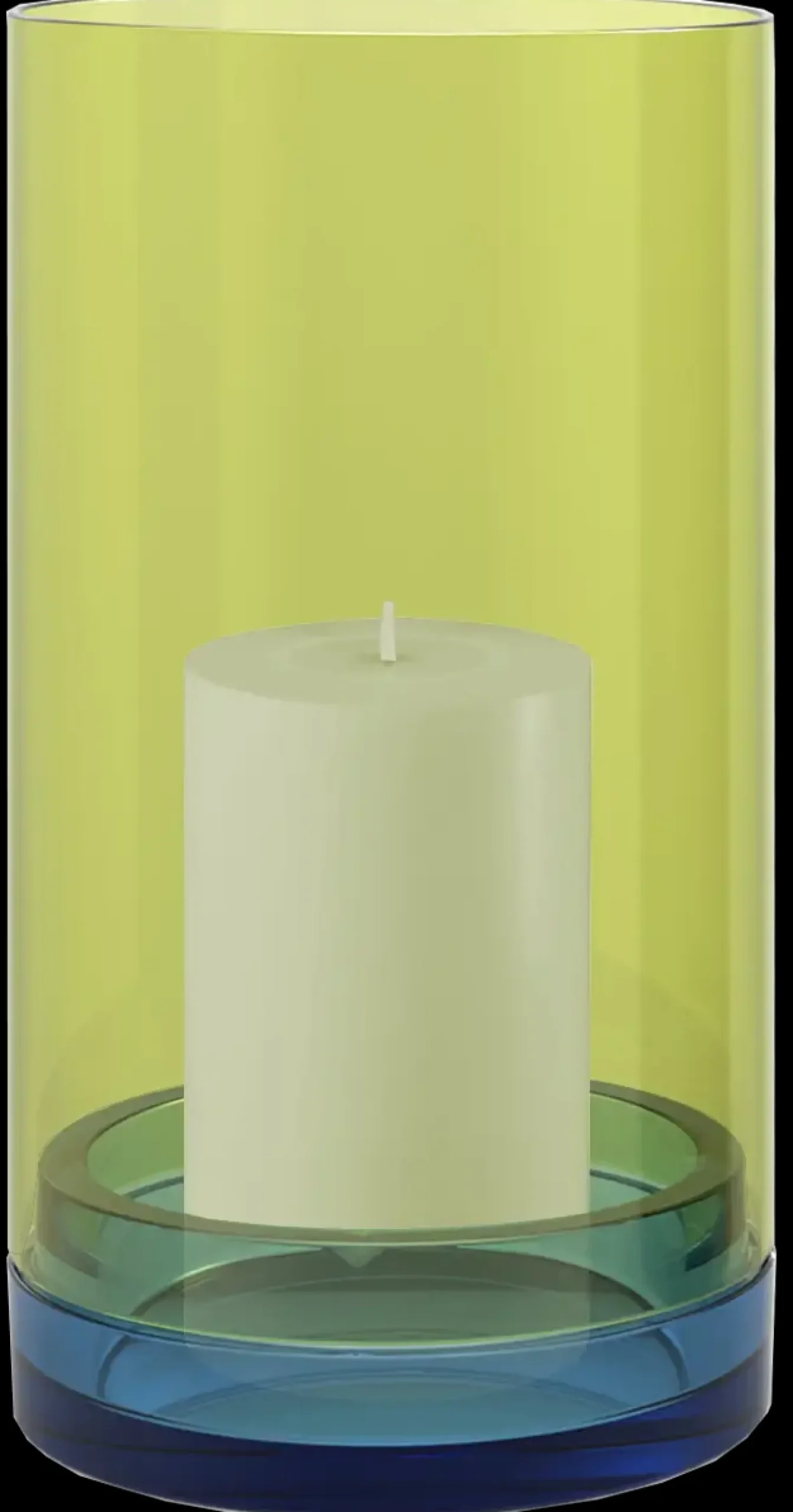 - Glas lanterne "Lucius" - Large - Lime*REMEMBER New