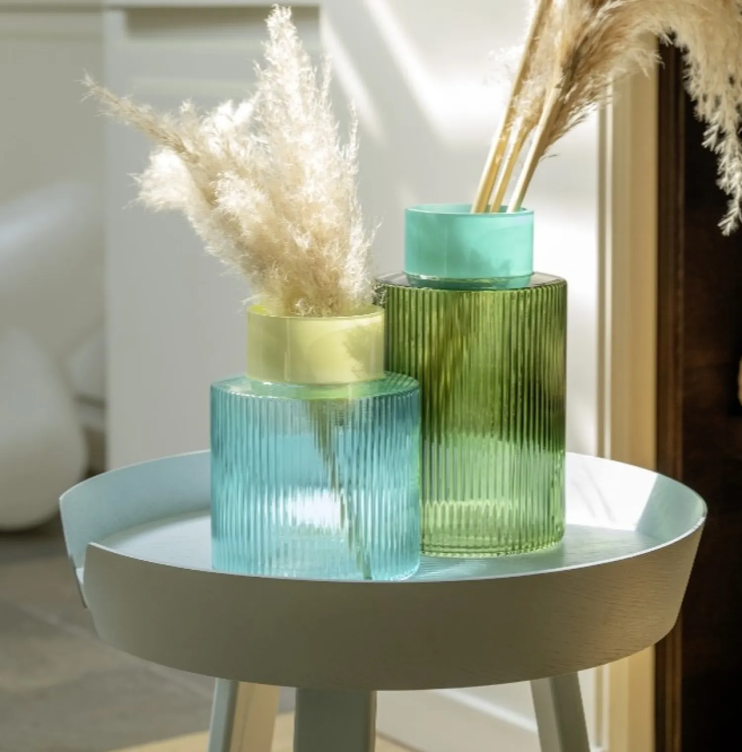 - Vase - Groove L - Grøn*REMEMBER Best