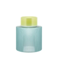 - Vase - Groove S - Blå^REMEMBER