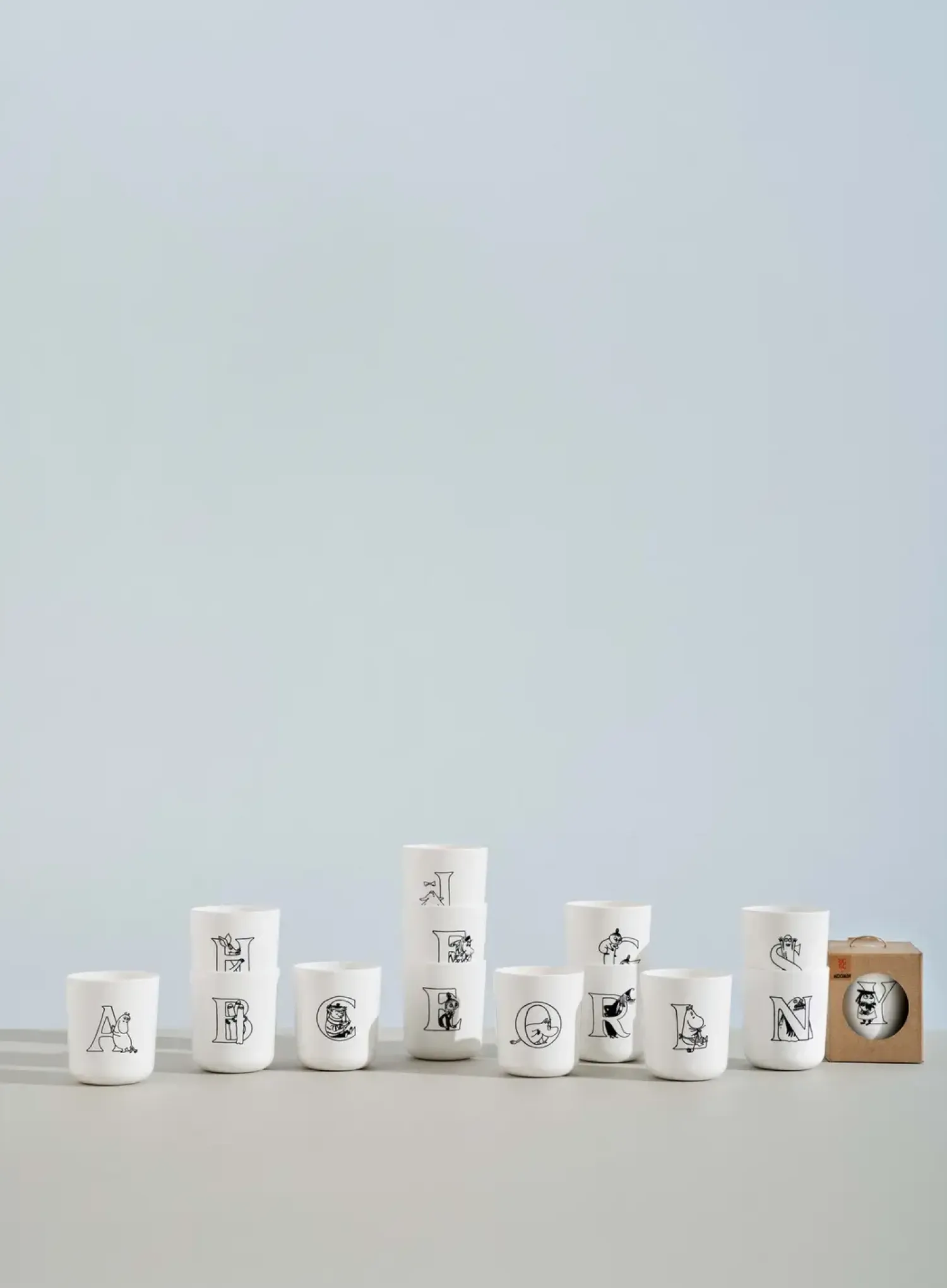 - Moomin ABC kop - S 0.2 l. Moomin white^RIG-TIG Clearance