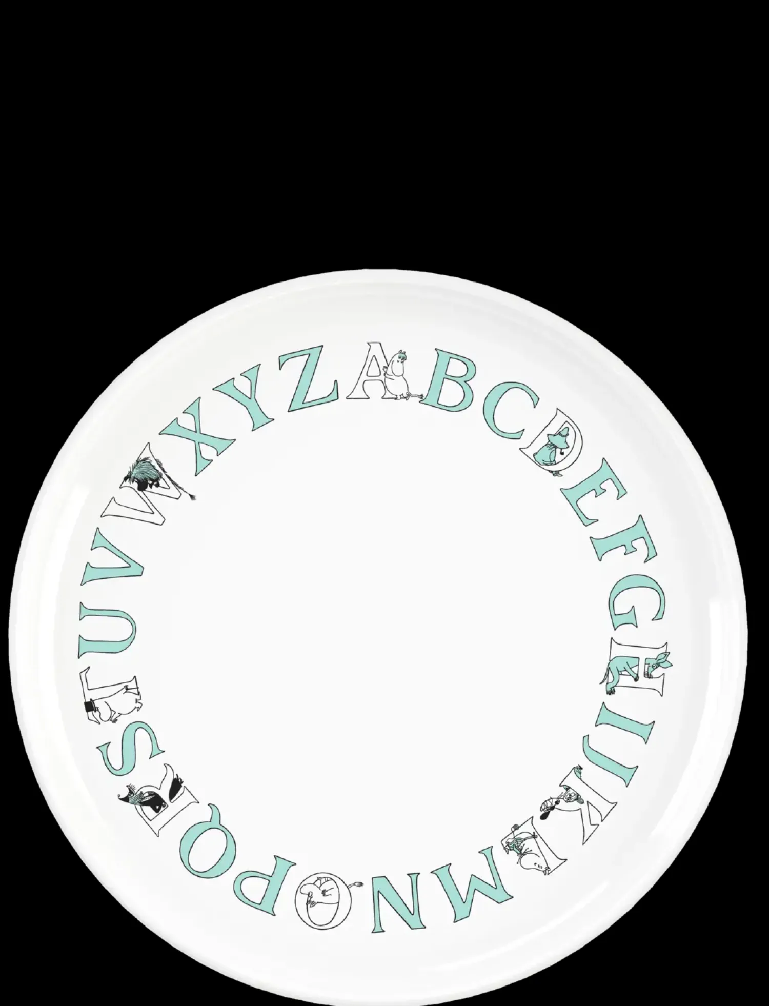 - Moomin ABC tallerken Ø 20 cm Moomin turqouise^RIG-TIG Hot