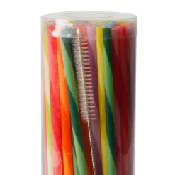 - Sugerør, genanvendelige - Multifarvet - 80 stk.^Royal Series