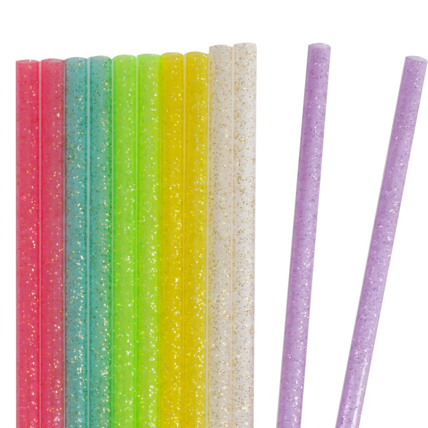 - Sugerør med glimmer, genanvendelige - 12 stk.*Royal Series New