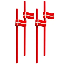 - Sugerør med silikoneflag, genanvendelige - 4 stk.*Royal Series Sale