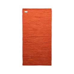 Rug Solid - Bomuldstæppe, orange - 75x200 cm.* Clearance