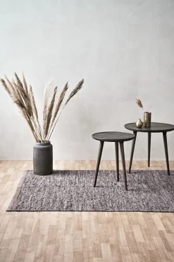 Rug Solid - Tæppe m. læder, wood - 65x135 cm* Hot