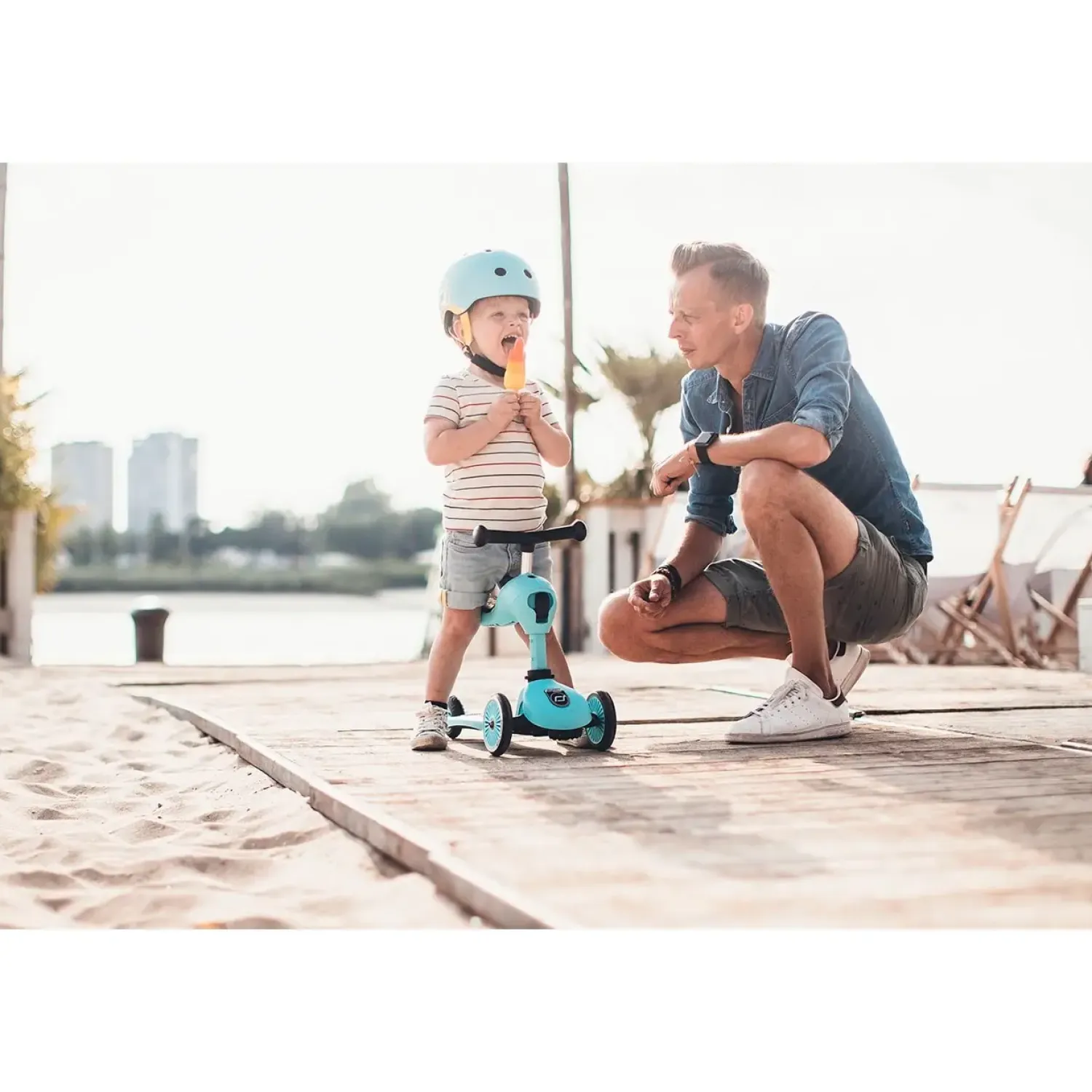 - Highway Kick 1 - Scooter og Løbehjul - Blueberry - Lyseblå^Scoot and Ride Outlet