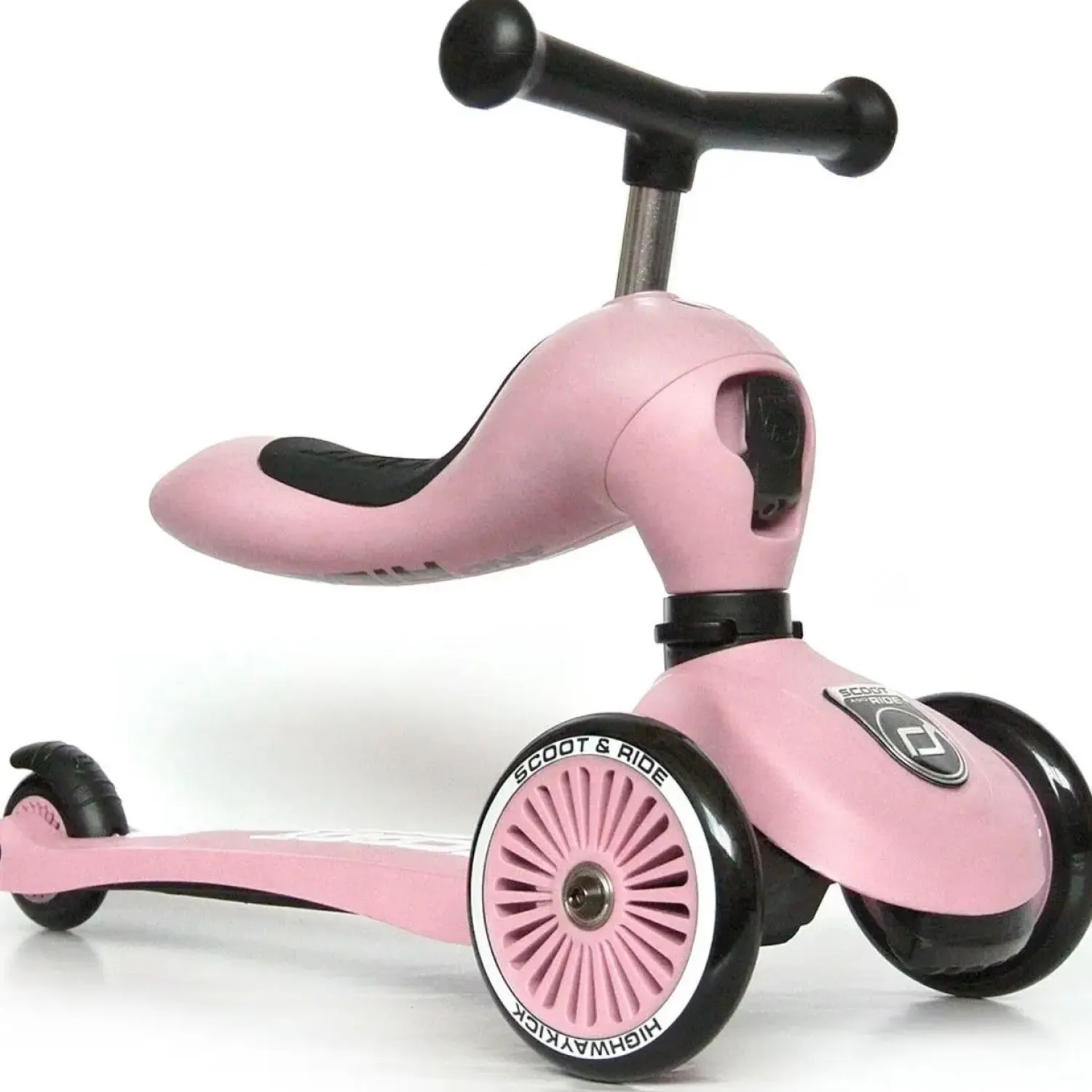 - Highway Kick 1 - Scooter / Løbehjul - Rose - Pink*Scoot and Ride Best