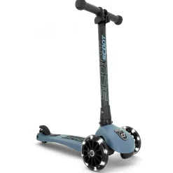 - Løbehjul Highway Kick 3 - Blå med LED-lys i hjulene - Steel^Scoot and Ride Best