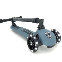 - Løbehjul Highway Kick 3 - Blå med LED-lys i hjulene - Steel^Scoot and Ride Best