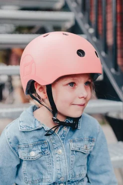 Highway - Cykelhjelm - Peach - lys rød - str. 51-55 cm^Scoot and Ride Online