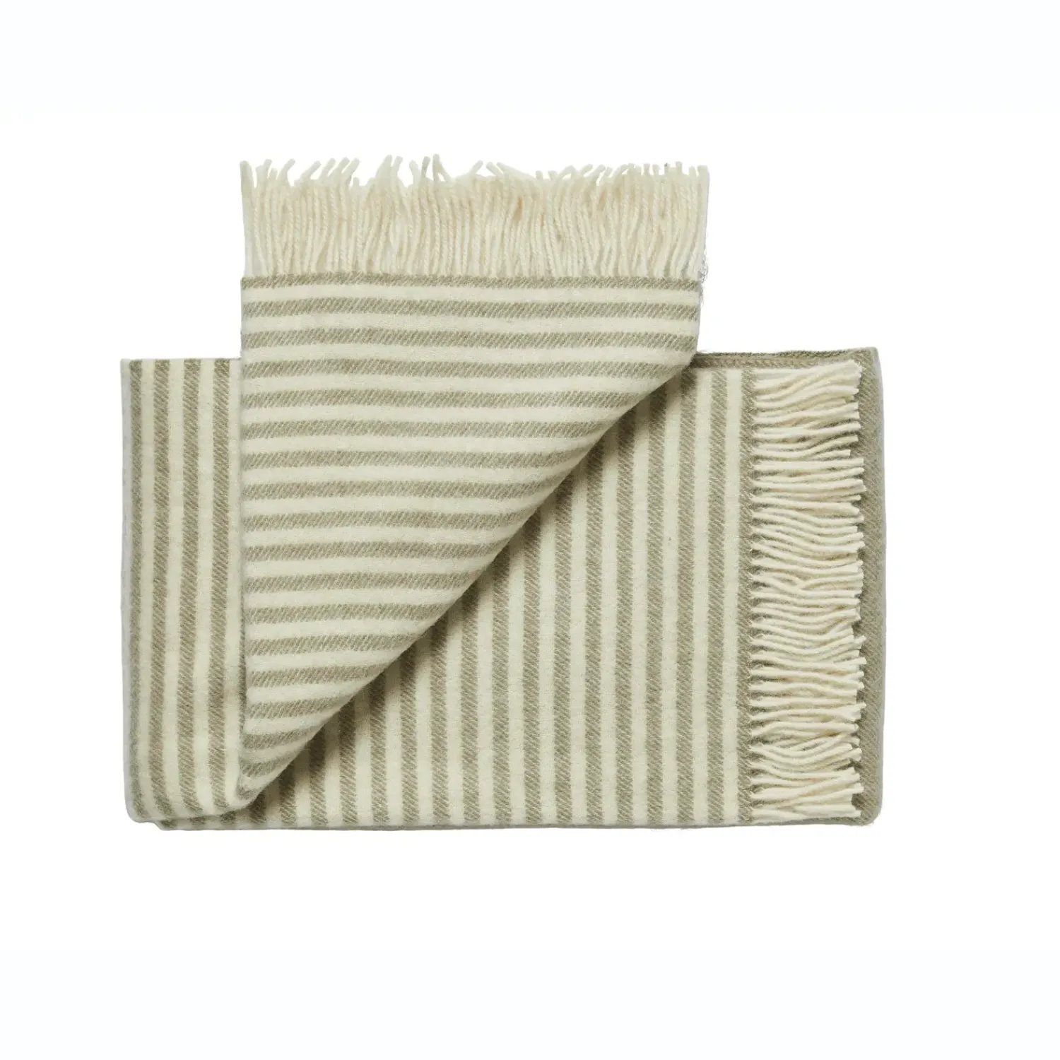 - Plaid - Bogø - Light Green/Lys Grøn - 140x240 cm^Silkeborg Uldspinderi