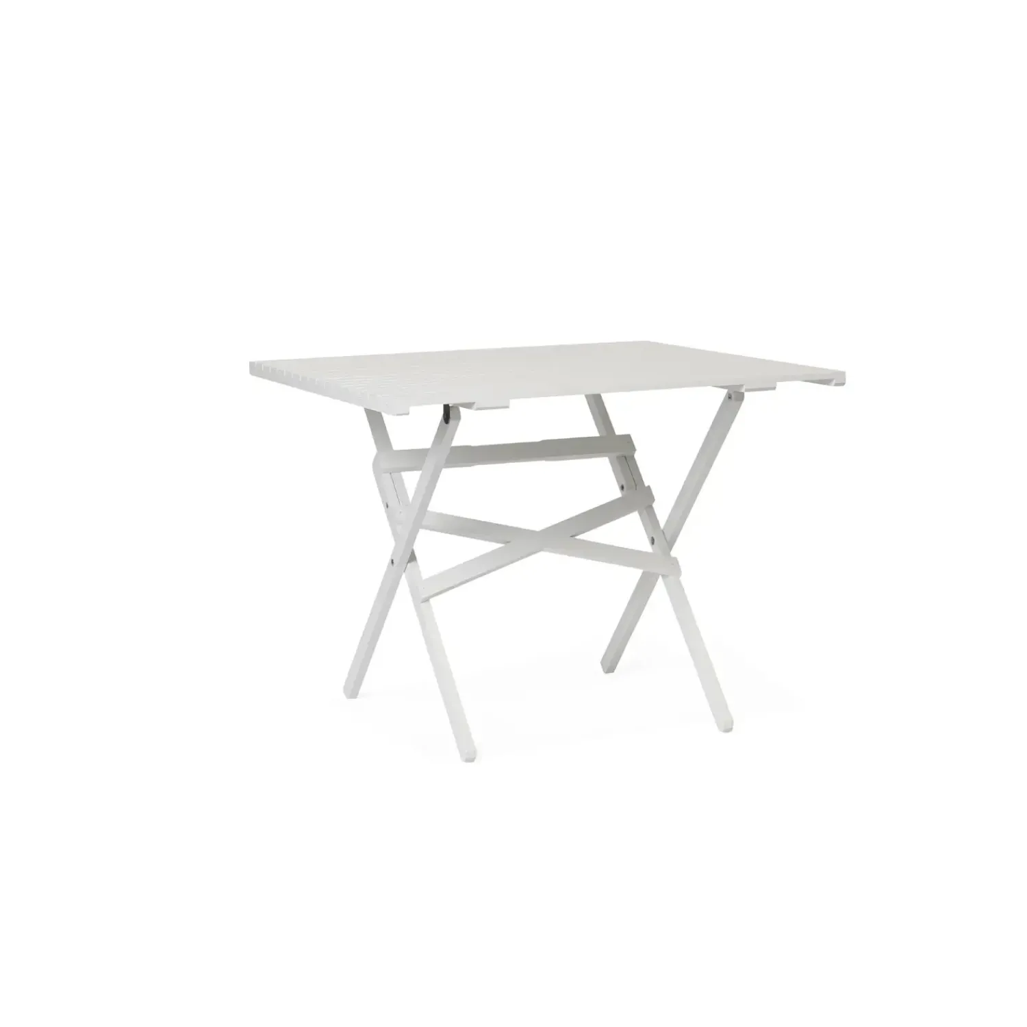 - Havebord - Vallø 90 Lamel - Hvid - 90x90 cm^Skovshoved Møbelfabrik Best