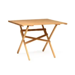 - Havebord - Vallø Lamel 70 - Olieret egetræ - 70x70 cm*Skovshoved Møbelfabrik Clearance