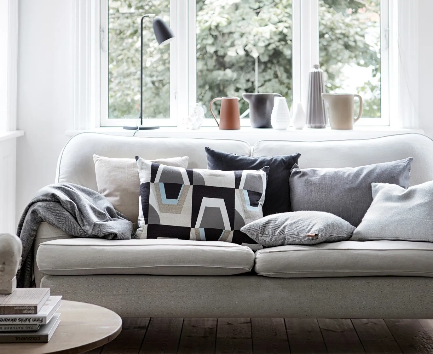 - Pude - Hotmadi - lysegrå - 65x65 cm^Skriver Collection Sale