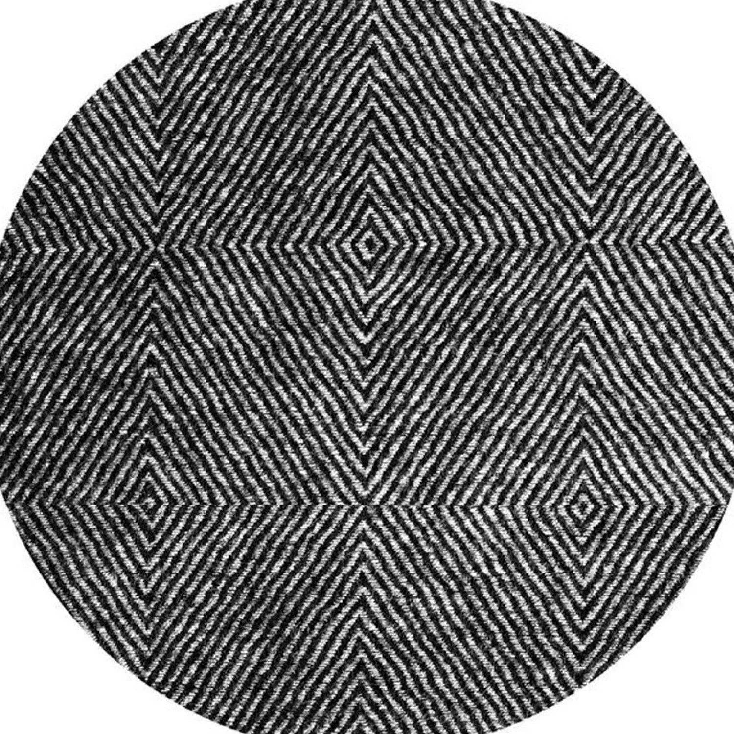 - Tæppe - Herringbone Round - Ø150 cm*Skriver Collection New