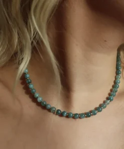 Soï - Aquamarin - Krystal halskæde - mod^ Discount