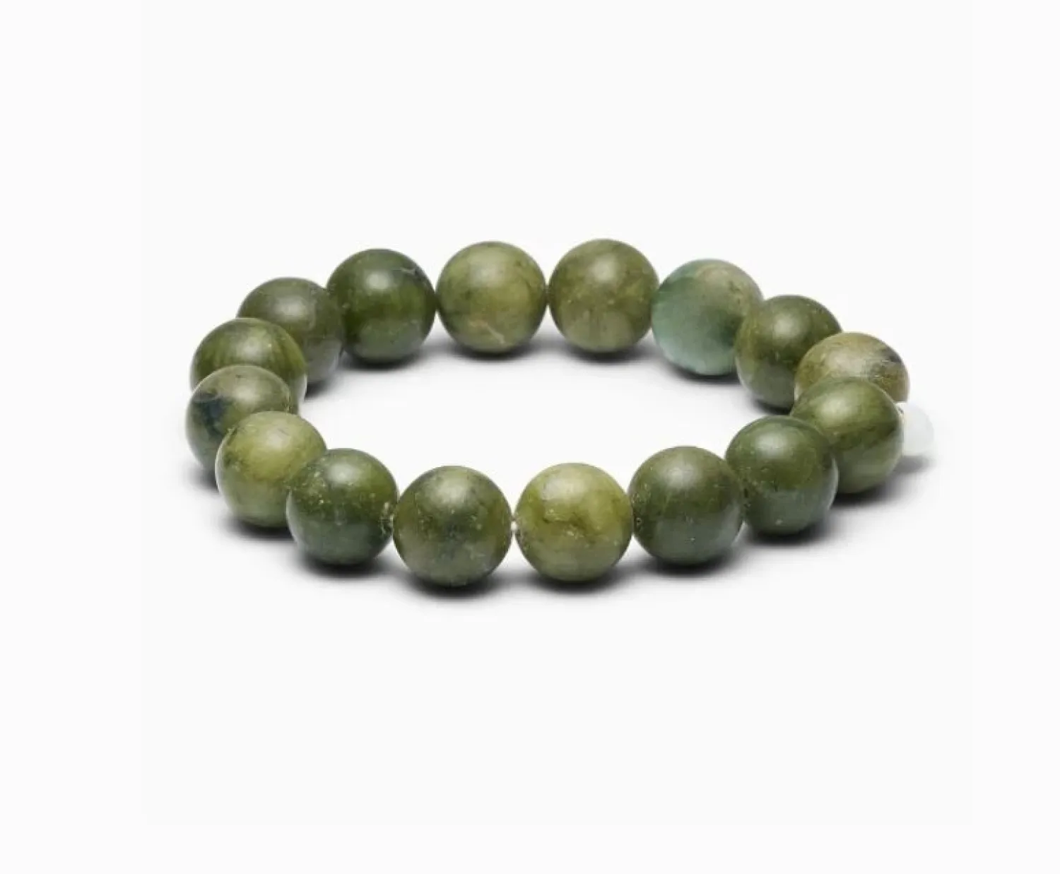 Soï - Chunky Southern Jade - Krystal armbånd - Beskyttelse - 12 mm^ Discount
