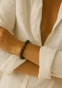 Soï - Chunky Tiger Eye - Krystal armbånd - Healing - 12 mm* Online