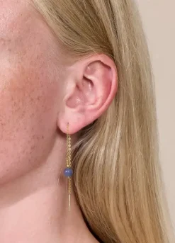 Soï - Ella Blå Jade - Krystal øreringe* Discount