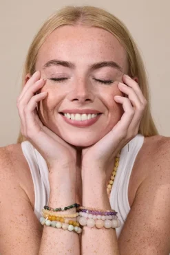 Soï - Gul Jade - Krystal armbånd - Velvære - 4 mm^ Discount