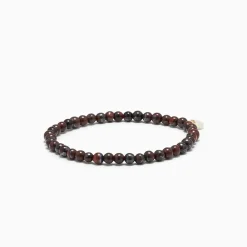 Soï - Red Tiger Eye - Krystal armbånd - Selvtillid - 4 mm*