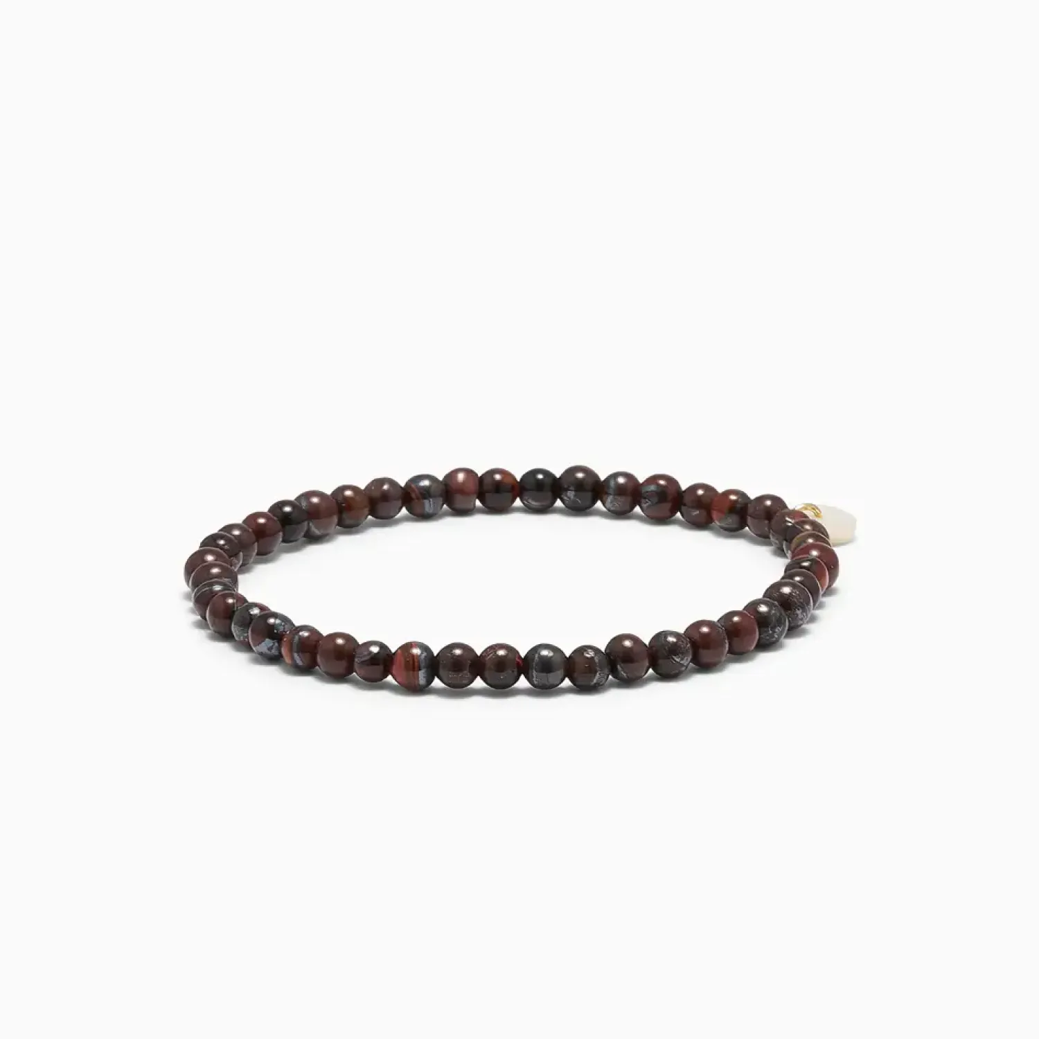 Soï - Red Tiger Eye - Krystal armbånd - Selvtillid - 4 mm*