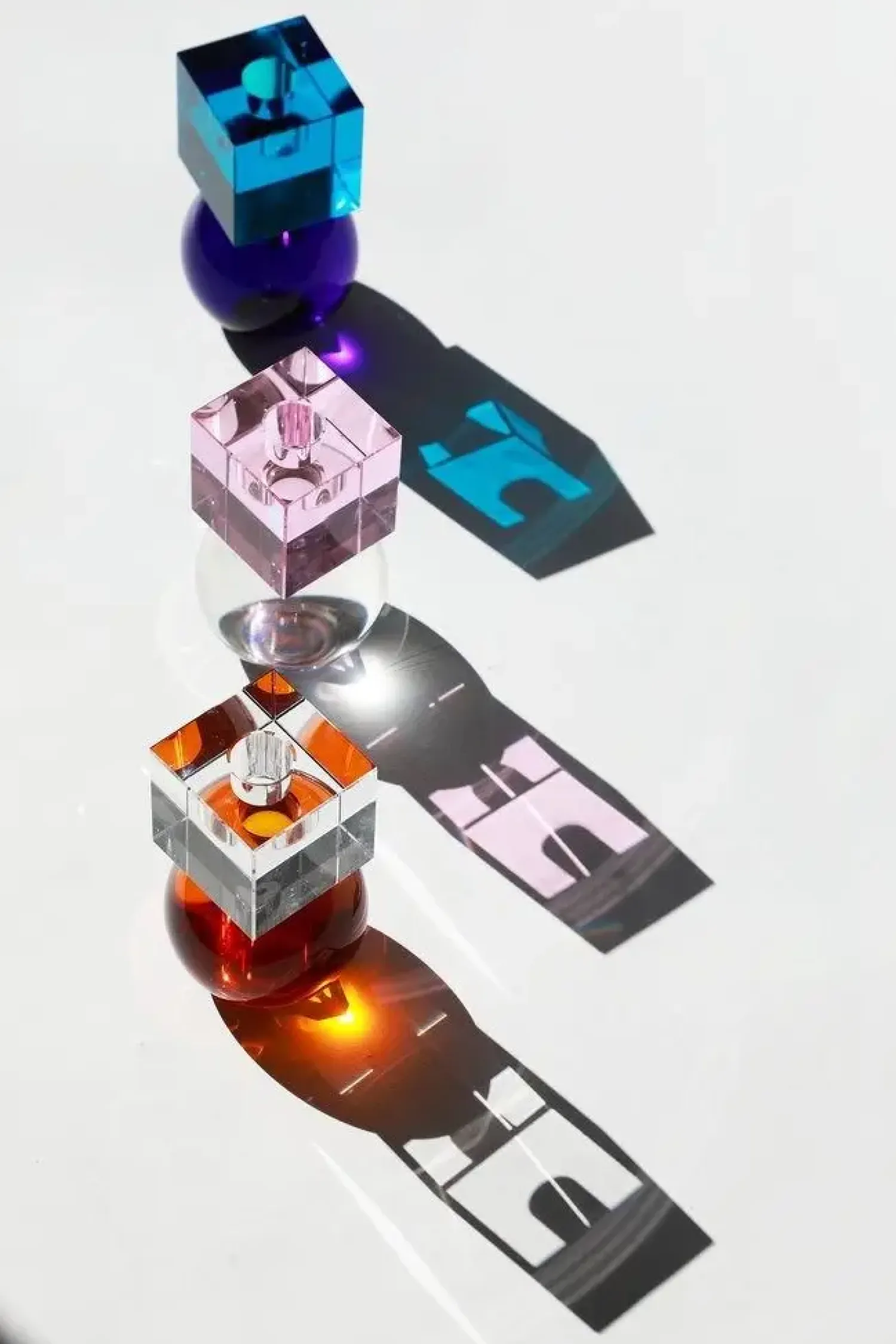 - Lysestage - Couple - Amber/Klar^Specktrum Clearance