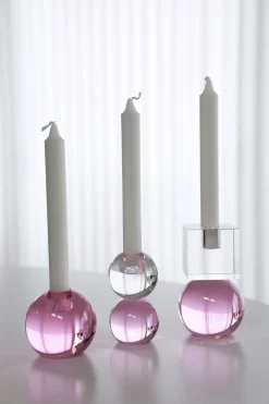 - Lysestage - Couple - Pink/Klar*Specktrum Hot