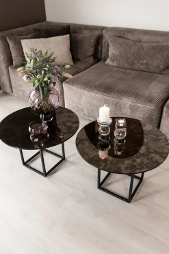 - Sofabord - Shade Coffee Table - Black/Brown - Ø60 cm^Specktrum New