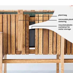 - Plantekasse - GrowWIDE - Mørk Eg - 60 x 22 x 24*Squarely Copenhagen