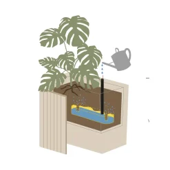 - Plantekasse - Unfold WIDE - Sort - 77 x 33 x 40 cm^Squarely Copenhagen Outlet