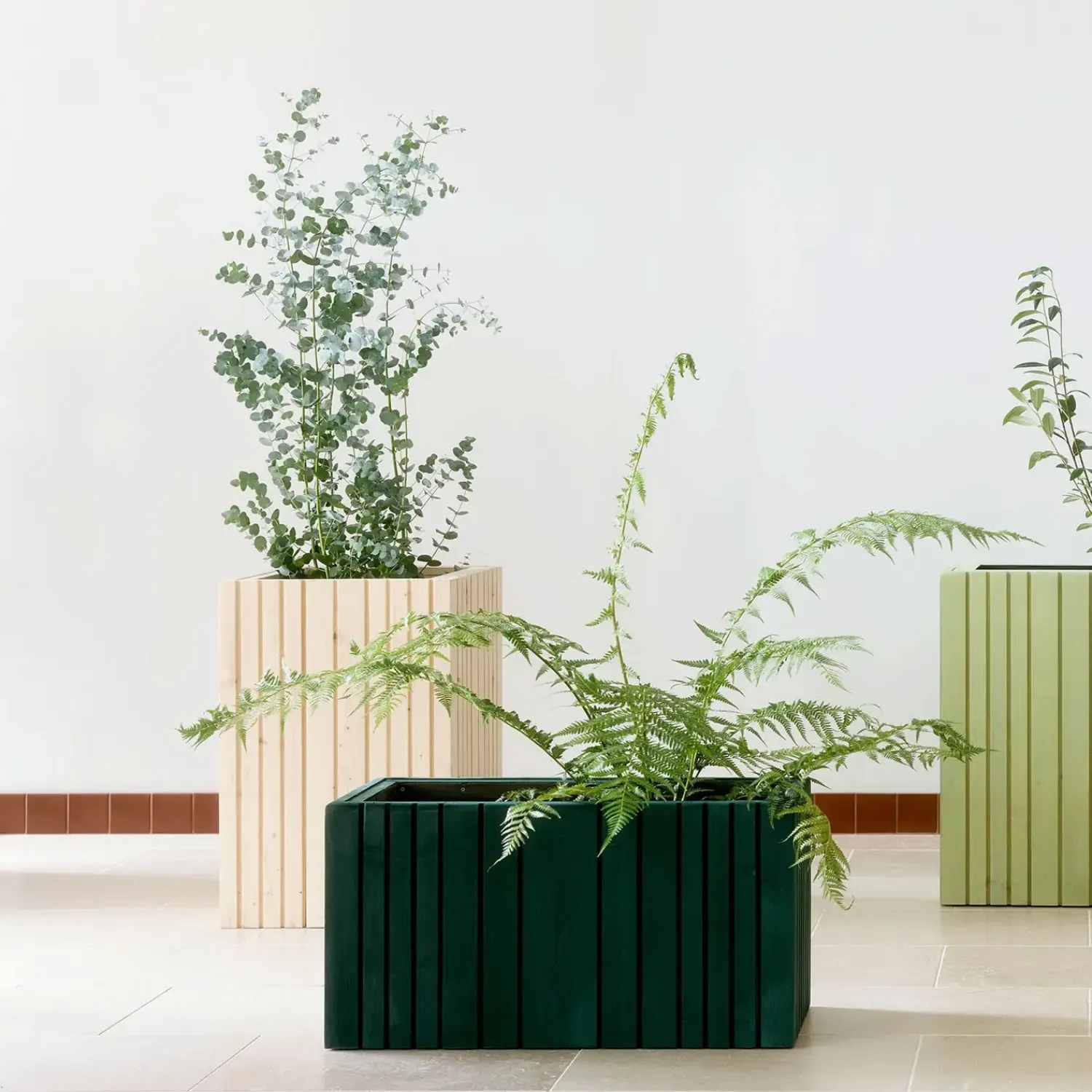 - Plantekasse - Unfold SQUARE TALL - Sort - 47 x 52 x 70cm^Squarely Copenhagen Clearance