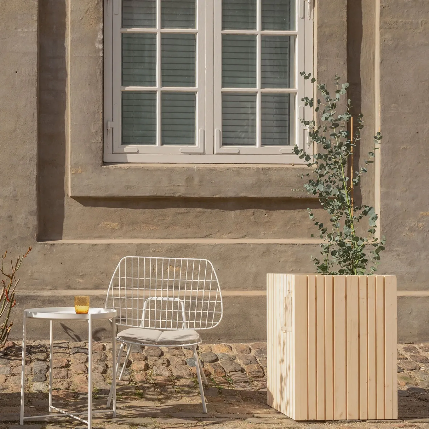 - Plantekasse - Unfold SQUARE TALL - Sort - 47 x 52 x 70cm^Squarely Copenhagen Clearance