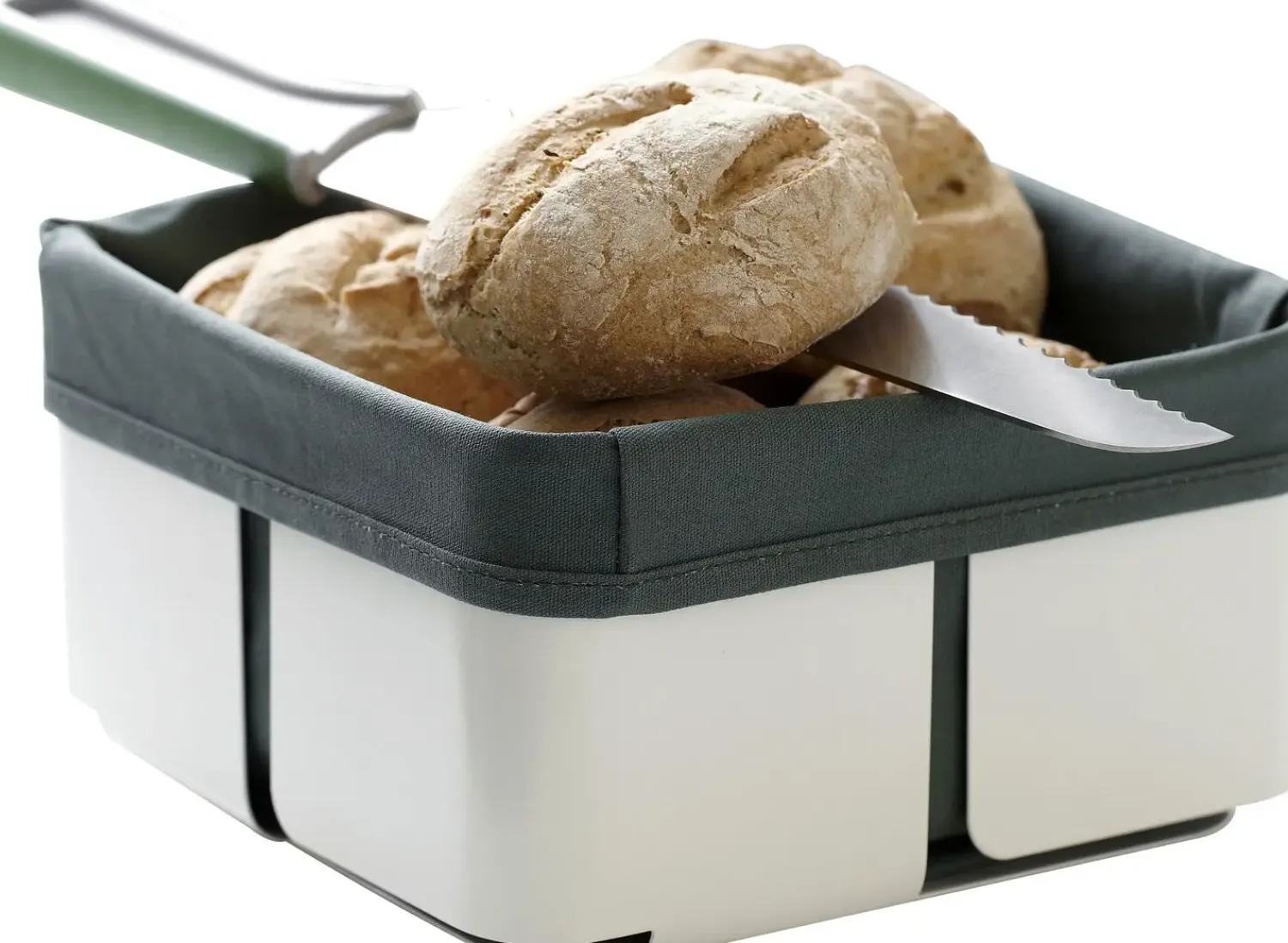 - BRØDKURV, HVID/GRØN*Steel Function Hot