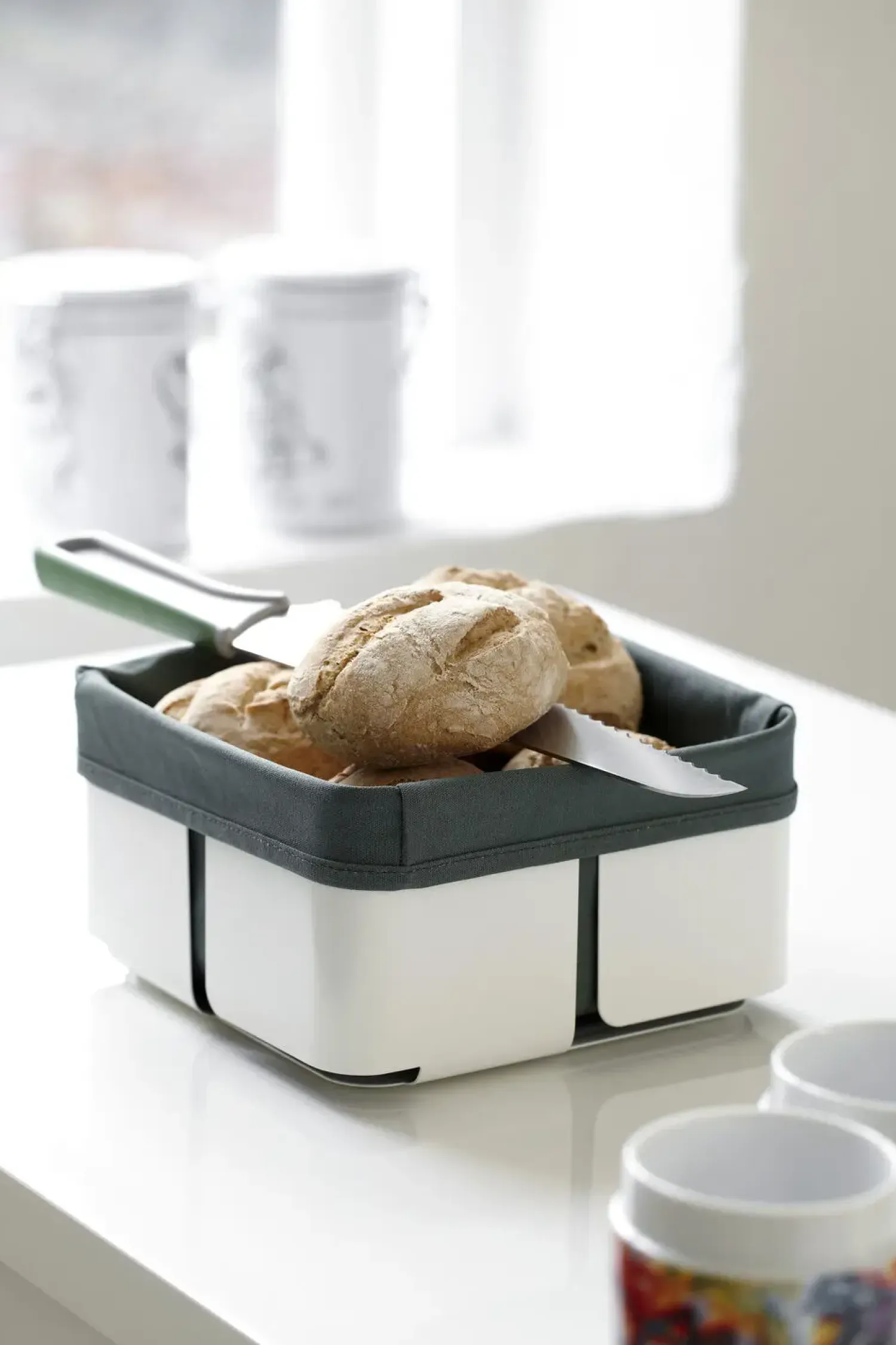 - BRØDKURV, HVID/GRØN*Steel Function Hot