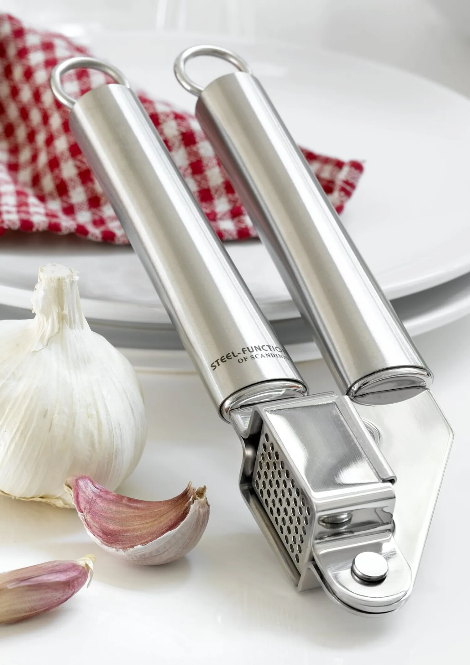 - HVIDLØGSPRESSER ERGO 20 CM.^Steel Function Outlet