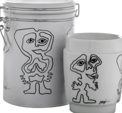 - KUNSTKOP NR 4 PORCELÆN SORT/HVID^Steel Function New