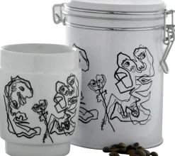 - KUNSTKOP NR 1 PORCELÆN SORT/HVID*Steel Function Best