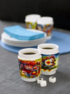 - KUNSTKOPPER HAPPY DOG PORCELÆN^Steel Function