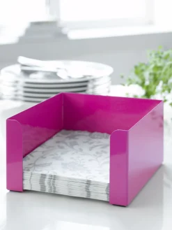 - SERVIETHOLDER PINK 17X17X8,5 CM^Steel Function Sale