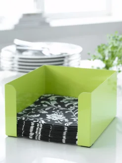 - SERVIETHOLDER GRØN 17X17X8,5 CM*Steel Function Sale