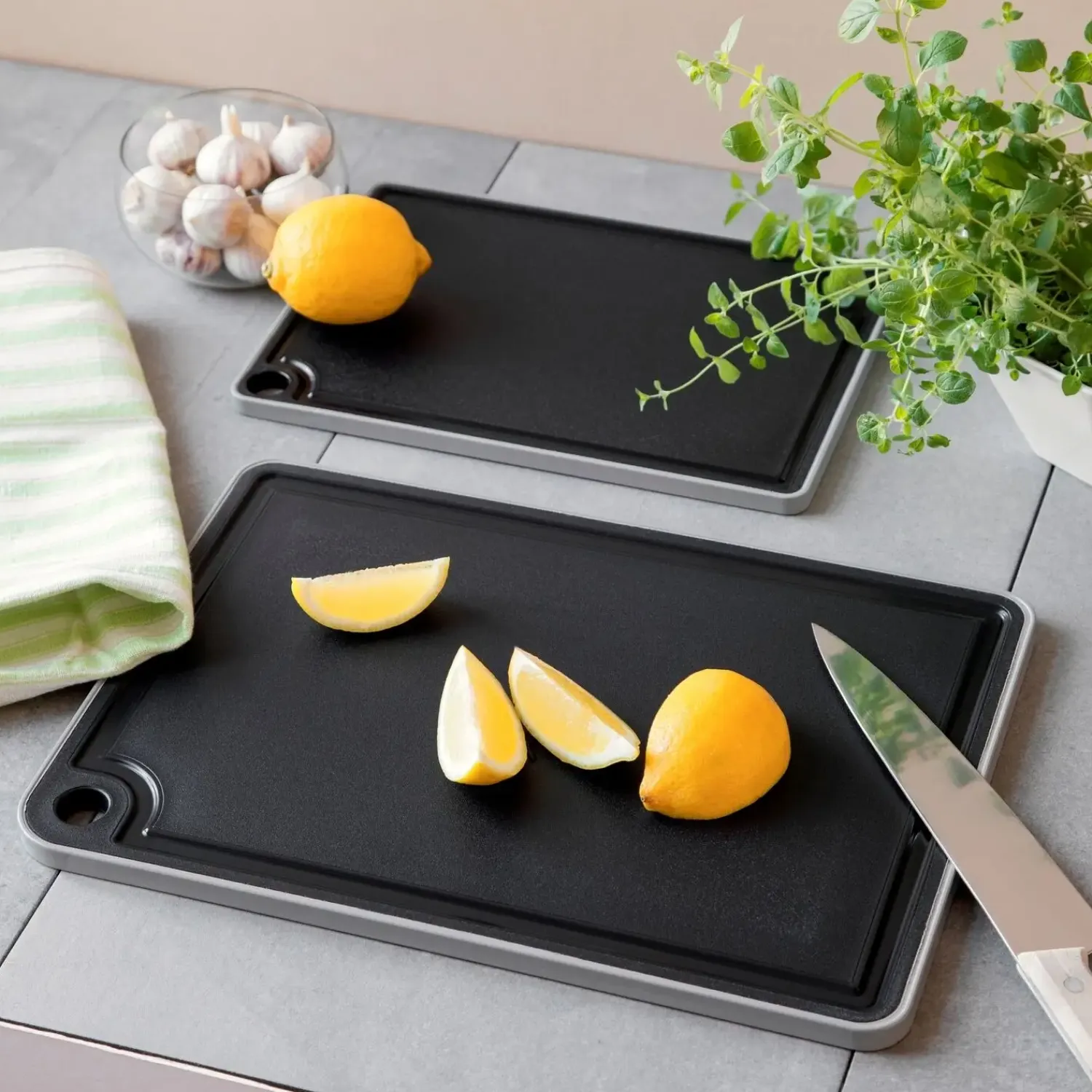 - SKÆREBRÆT PP/TPE SÆT 2 STK.*Steel Function Outlet