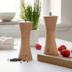 Steel-Function - Sæt med salt og peberkværn i træ*Steel Function Best