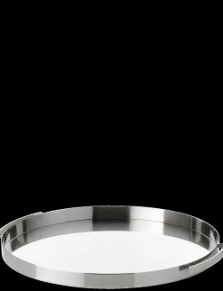 - Arne Jacobsen serveringsbakke Ø 33,5 cm stål*Stelton Outlet