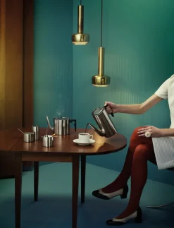 - Arne Jacobsen vippeaskebæger H 6.5 cm steel*Stelton Sale