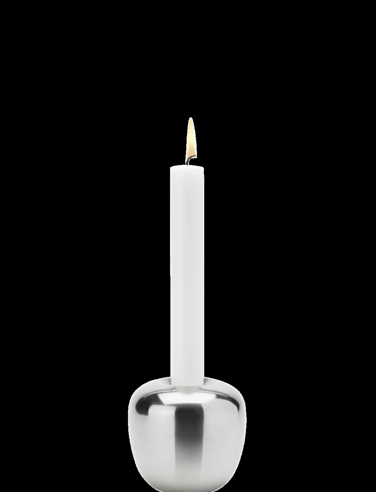 - Ora lysestage H 8 cm steel^Stelton Discount