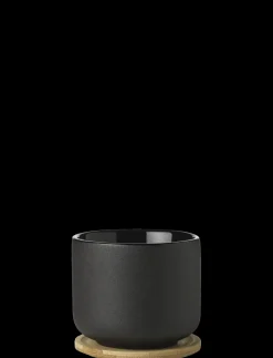 - Theo kop med coaster 0.2 l. black*Stelton